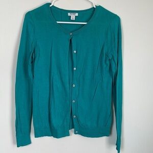 Old Navy turquoise cardigan